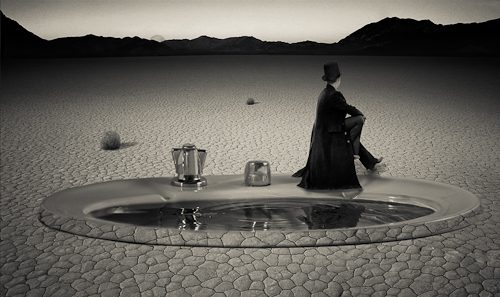 magician in the desert