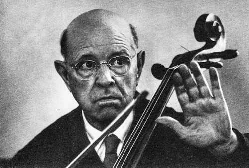 Rene Burri. Spanish cellist Pablo CASALS during a Master Class.