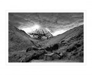 Nepal Scenery in B&W