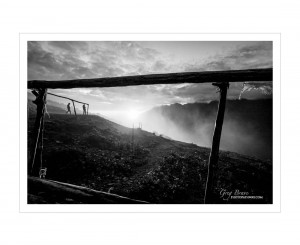 Nepal People in Black and White